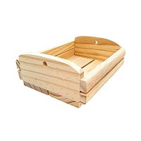 Caixote de Madeira Crú 16x12,5x5,8 cm - 1 unidade - Rizzo