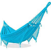 Rede de Dormir e Descanso Casal Azul Celeste