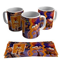 Caneca para presente - Tema Ansiedade de Divertidamente v2
