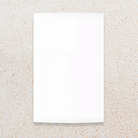 PLACA 4X2 - CEGA - BRANCO FOSCO - SLEEK CLEAN