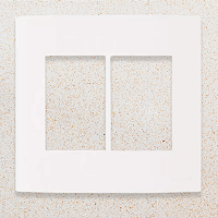 PLACA 4X4 - 6 POSTOS - BRANCO FOSCO - SLEEK CLEAN