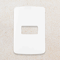 PLACA 4X2 - 1 POSTO - BRANCO - B3