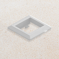 PLACA + SUPORTE - MINI ESPELHO MARCENARIA 2 POSTOS - BRANCO - QTMOV