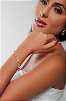 Pulseira Dourado | Inspiração Herm.