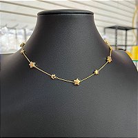 Colar Choker Estrela Dourado