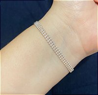 Pulseira Cordão Prata