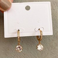 Brincos Argola Dourado/Prata Ponto
