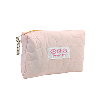 Necessaire Feminina com Costura Delicada de Flores, Bolsa para Viagem - Allmini