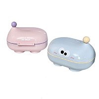 Allmini -  Saboneteira com Olhinhos Kawaii e Tampa