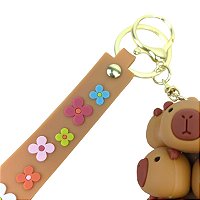 Chaveiro Cacho de Cabeças de Mini Capivara- Allmini