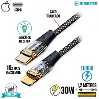 CABO TYPE-C PARA IPHONE 1M TURBO CB827 PD30W KIMASTER