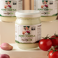 Tempero Caseiro Alho & Cebola Orgânico • Vegano • Sem Glúten • 200 g – Sabor Natural para Carnes, Arroz, Feijão, Legumes e Mais