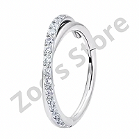 Argola Titânio Segmento Articulado Transpassada Zircônia 1.2x10