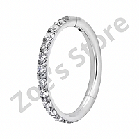 Argola Segmento Articulado Titânio Zircôrnia 1.2x6