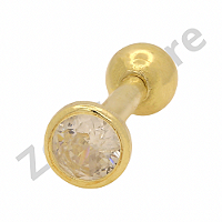 Ponto de Luz Redondo prata dourado