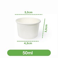 Pote de Papel 50ml | 500 unidades