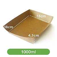 Bandeja 1000ml kraft multiuso | 400 unidades