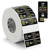Lacre de segurança retangular preta - 1000 unidades