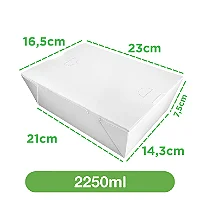 Embalagem 2250ml branca | 50 unidades