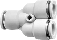 ENGATE RAPIDO Y  X MANGUEIRA 6,6MM BLUKIT