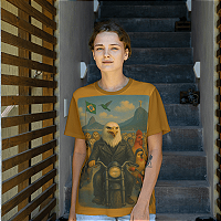 Camiseta do poder - Cor Mostarda - Tamanho P
