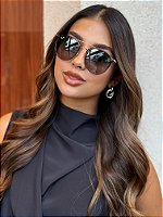 Óculos de Sol Ray Ban Round - Metal Dourado