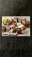 Bloco de Selos do Brasil - Campeão Mundial de Formula 1 - Airton Senna -Brasil 1989 - Mint