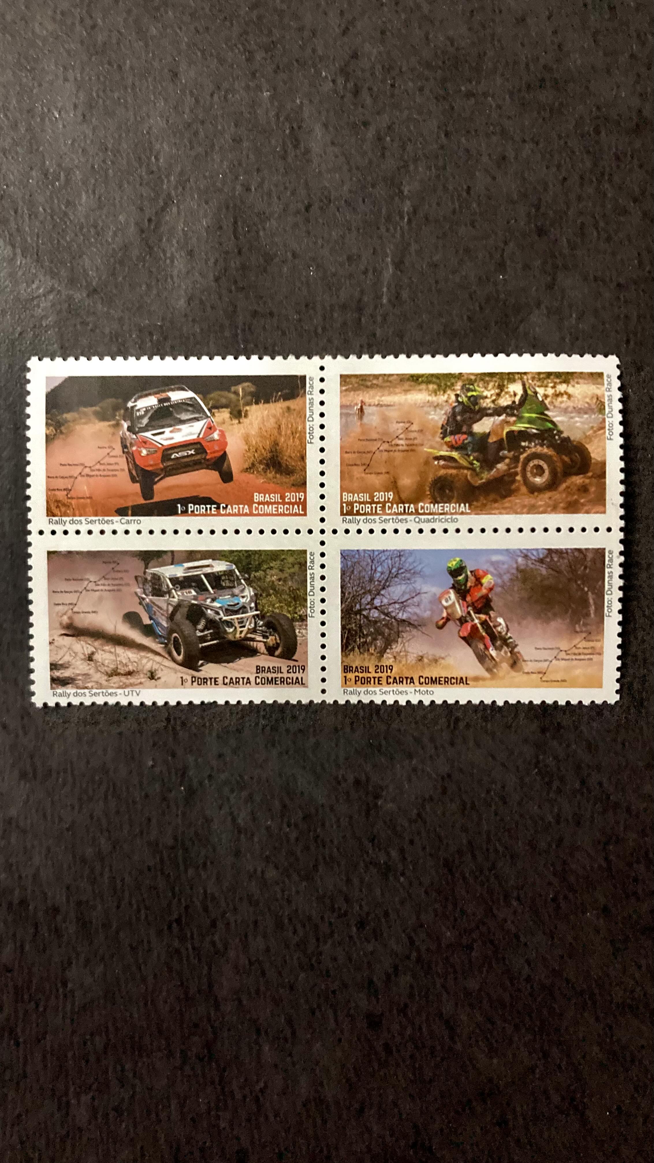 Série de Selos do Brasil - Rally dos Sertões - Brasil 2019 - Mint