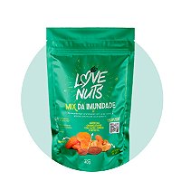 MIX DA IMUNIDADE COM NUTS, AMÊNDOA CARAMELIZADA COM CACAU E CANELA, CASTANHA DO PARÁ E CRANBERRY DESIDRATADO 40G 07 UNID