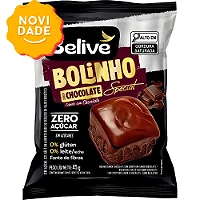 BOLINHO CHOCOLATE SPECIAL COM COBERTURA DE CHOCOLATE SEM AÇÚCAR SEM GLÚTEN 45G BELIVE