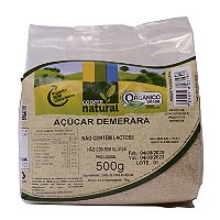 Açúcar Demerara Orgânico Coopernatural - 500gr