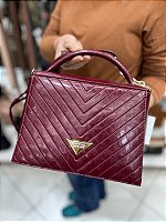 Bolsa Rafitthy Feminina Transversal Média Textura Marsala
