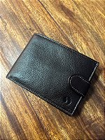 Carteira em Couro Masculina, Stradda, Café