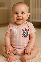 Body bebe coleção  rosa times corinthians