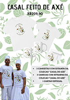 KIT PRESENTE-CASAL FEITO DE AXÉ- DEIXE OS TAMANHOS NAS OBSERVAÇOES DO PEDIDO