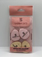 Kit com 04 Mini Esponjas para Maquiagem Sabrina Sato