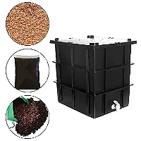 Composteira Doméstica 45 Litros Preta 3 Módulos Compostagem