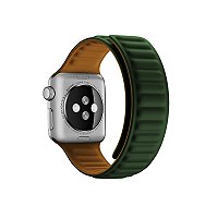 Pulseira Para Apple Watch Magnética Couro Elos Caixa:38/40/41/42 (série 10) mm