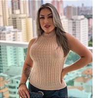 Regata Feminina Tranças Moda Blogueira