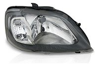 Farol Principal Logan 08 09 10 11 Mascara Cinza Ld