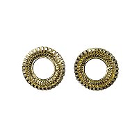 Brinco Feminino Dourado Redondo - Manini Semijoias