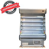 Refrigerador Expositor Vertical Aberto 1,30m GSTO-130 Preto Controlador Digital Usado