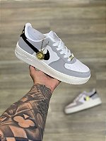 Tênis Nike Air force Premium Cinza Preto Branco