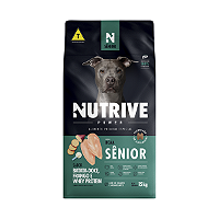 Ração Nutrive Select Cães Senior Power Frango, Batata Doce e Whey Protein 15kg