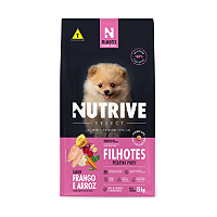 Ração Nutrive Select Cães Filhotes Raças Pequenas Frango e Arroz 15kg