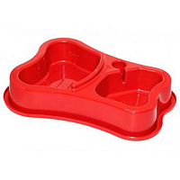 Comedouro Bebedouro Duplo Automático Still Pet Vermelho 700/400mL