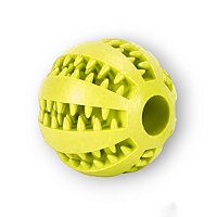 Brinquedo Bola Interativa Cães Porta Ração Petiscos Amarela
