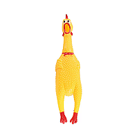 Brinquedo Mordedor Sonoro Frango Gritador para Cães