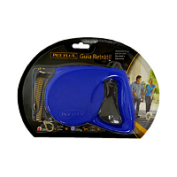 Guia Retrátil Pet Flex Azul até 15kg