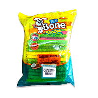 Petisco Palito Colorido de Couro Bovino Nº8 Bone Snacks 1kg
